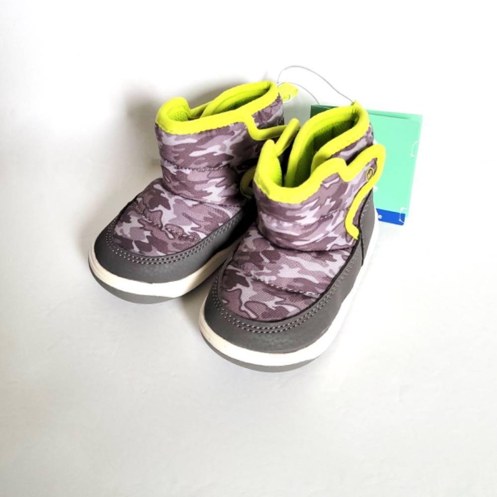 STRIDE RITE Grey Aster Came Baby booties -  Size 4